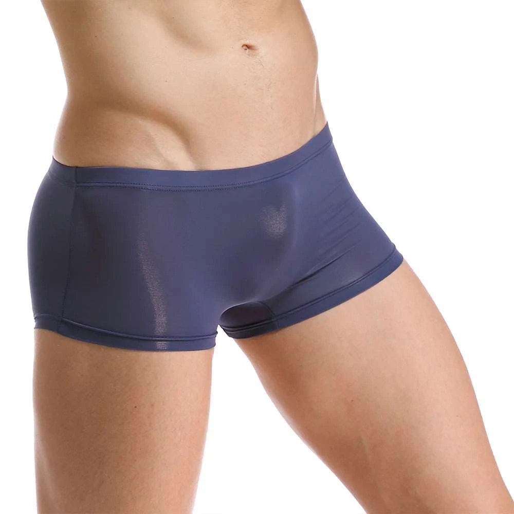 Men Ice Silk Briefs Shorts Boxer Underpants Trunks Sexy Underwear BreaElevate Your Underwear Collection with Our Men's Ice Silk Briefs
 Discover the perfect combination of comfort and style with our Men Ice Silk Briefs Shorts Boxer UndMen Ice Silk Briefs Shorts Boxer Underpants Trunks Sexy Underwear Breathable Soft Low-rise Transparent Super Thin Men BoxerMENLL