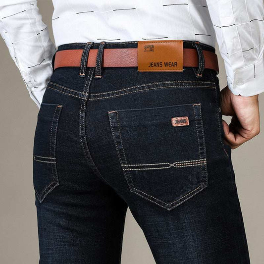 Men's Stretch Slim Straight Business Casual JeansElevate Your Wardrobe with Men's Stretch Slim Straight Business Casual Jeans
 Discover the perfect blend of style, comfort, and versatility with our Men's Stretch SlShoesStretch Slim Straight Business Casual JeansMENLL