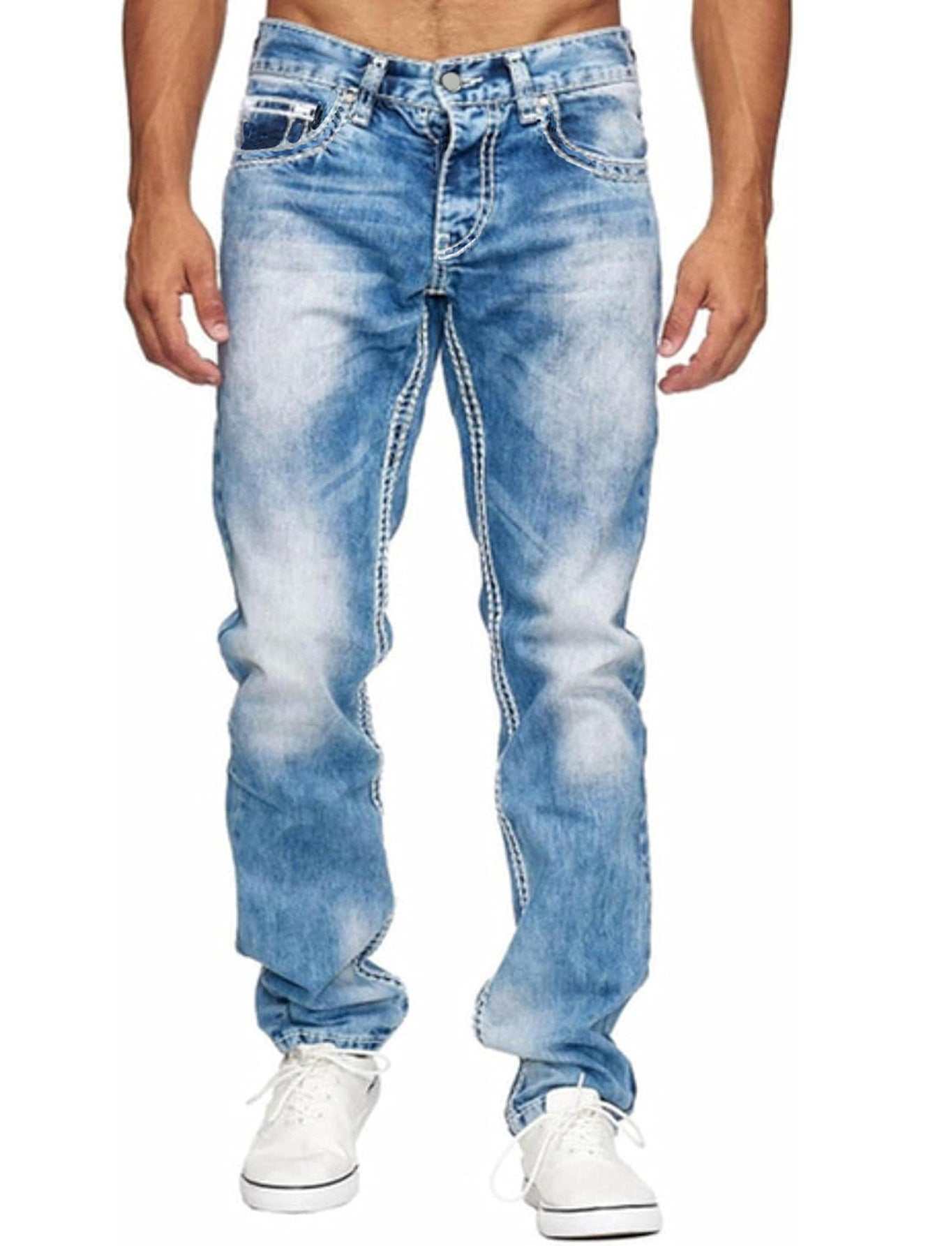 European And American Straight Men's JeansDiscover the Ultimate in Comfort and Style
 Introducing our European and American Straight Men's Jeans, where classic design meets modern functionality. Crafted withAmerican Straight Men'MENLL