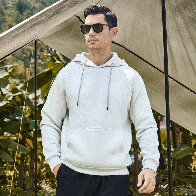 Ultimate Comfort Men's Hooded Sweatshirt - Stylish Solid Color Casual Wear for All Seasons