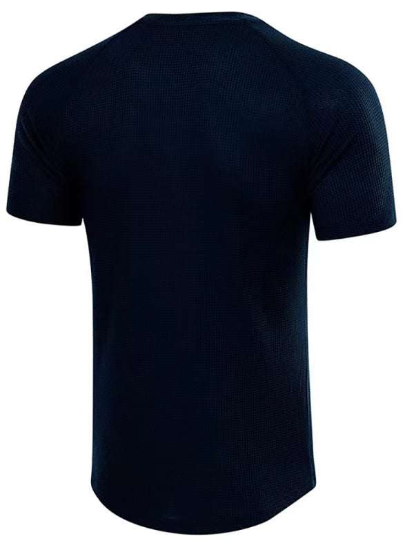 Men's Slim Fit Performance Round Neck Tee - Perfect for Workouts and Casual Wear