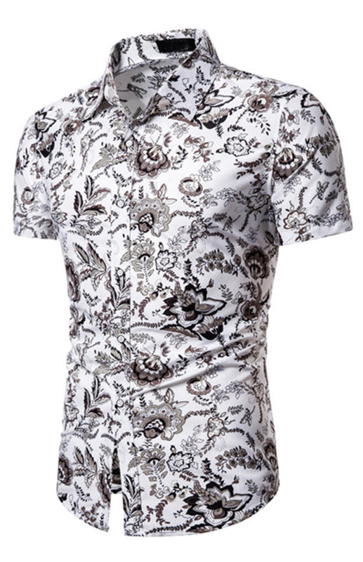 Summer Vibes Men's Graphic Print Short Sleeve Shirt