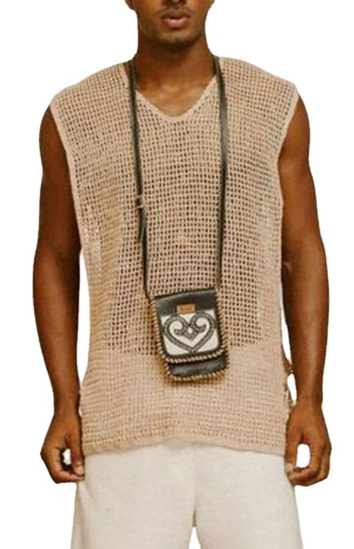 Men's Stylish Breathable Mesh Tank Top - Stay Cool and Fresh