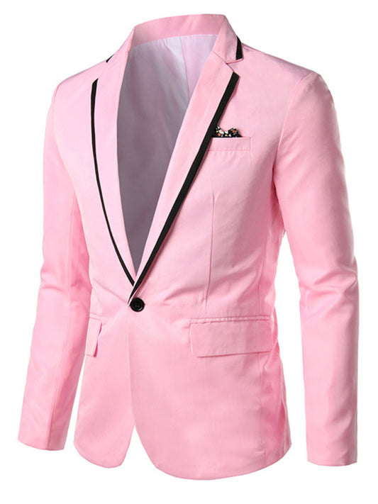 Elegant Men's Tailored Business Blazer for Formal Occasions