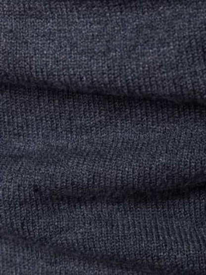 Classic Turtleneck Wool Sweater for Men - Cozy All-Match Knitted Design