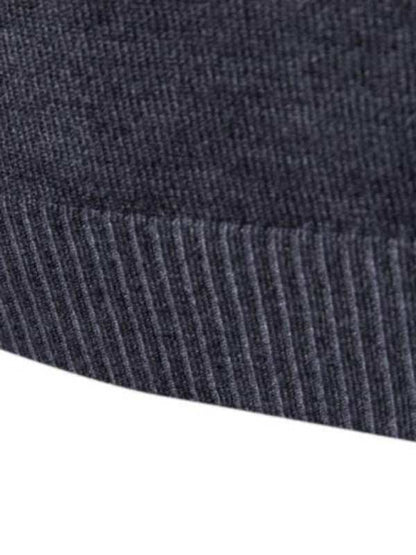 Classic Turtleneck Wool Sweater for Men - Cozy All-Match Knitted Design