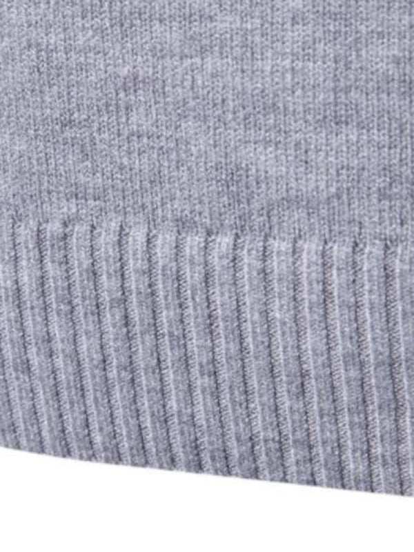 Classic Turtleneck Wool Sweater for Men - Cozy All-Match Knitted Design