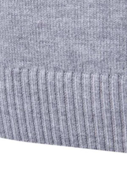 Classic Turtleneck Wool Sweater for Men - Cozy All-Match Knitted Design