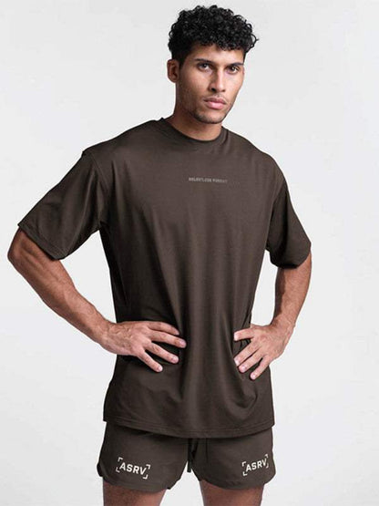 Ultimate Quick-Dry Men's Solid Color Sports Tee - Perfect for Everyday Adventures!