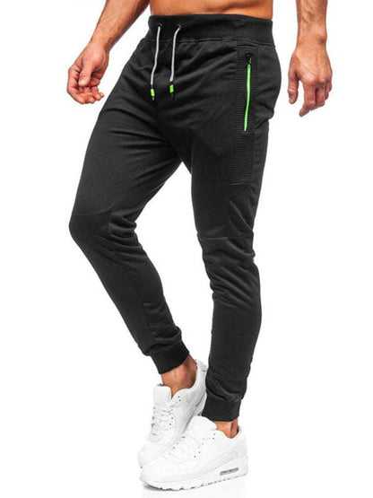 Stylish Men's Casual Sweatpants with Contrast Pocket Design - Perfect for Everyday Comfort