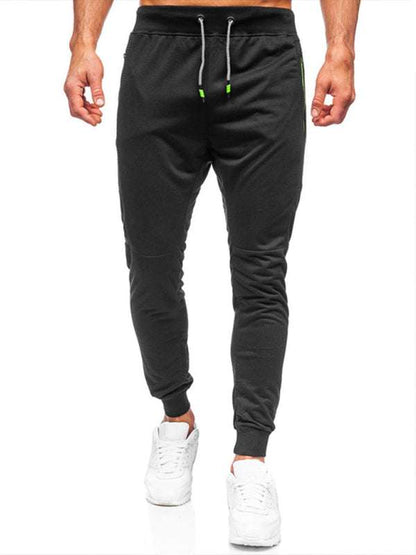 Stylish Men's Casual Sweatpants with Contrast Pocket Design - Perfect for Everyday Comfort