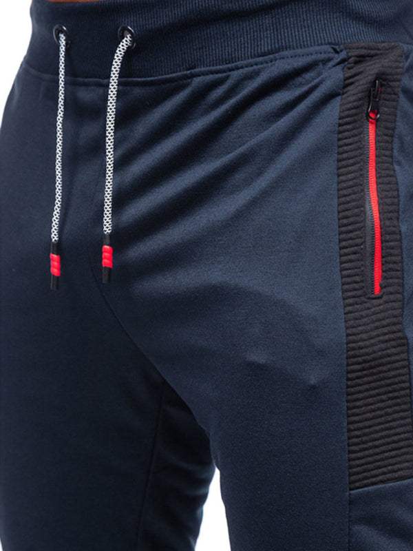 Stylish Men's Casual Sweatpants with Contrast Pocket Design - Perfect for Everyday Comfort