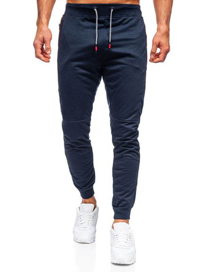 Stylish Men's Casual Sweatpants with Contrast Pocket Design - Perfect for Everyday Comfort