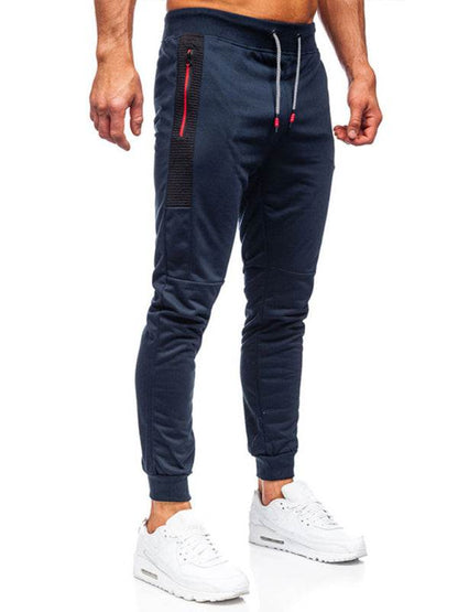 Stylish Men's Casual Sweatpants with Contrast Pocket Design - Perfect for Everyday Comfort