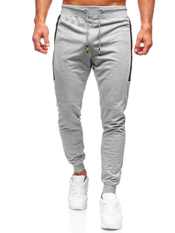 Stylish Men's Casual Sweatpants with Contrast Pocket Design - Perfect for Everyday Comfort