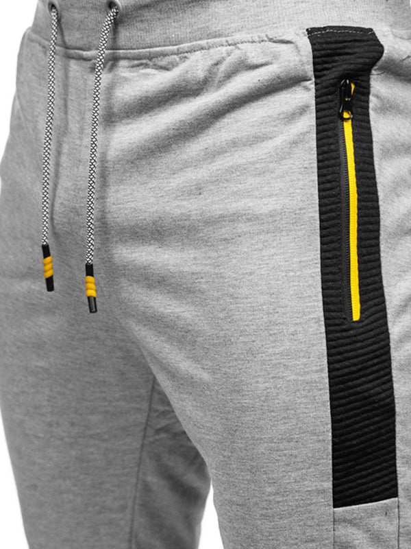 Stylish Men's Casual Sweatpants with Contrast Pocket Design - Perfect for Everyday Comfort