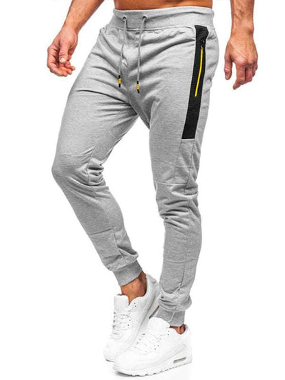 Stylish Men's Casual Sweatpants with Contrast Pocket Design - Perfect for Everyday Comfort