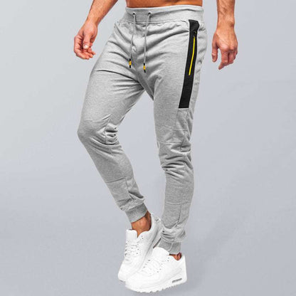 Stylish Men's Casual Sweatpants with Contrast Pocket Design - Perfect for Everyday Comfort