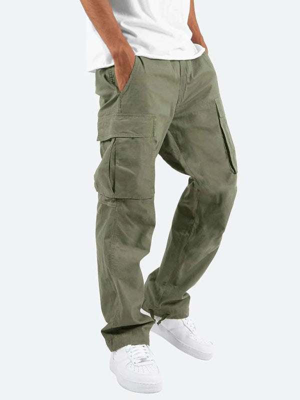 Stylish Men's Casual Cargo Trousers with Flap Pockets - Perfect for Every Occasion!