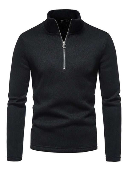 Stylish Men's Turtleneck Zipper Sweatshirt - Soft, Wrinkle-Resistant Comfort for Every Occasion