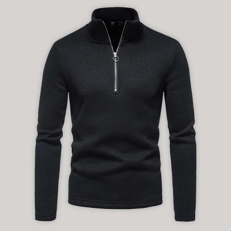 Stylish Men's Turtleneck Zipper Sweatshirt - Soft, Wrinkle-Resistant Comfort for Every Occasion