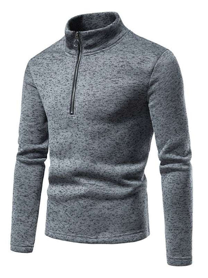 Stylish Men's Turtleneck Zipper Sweatshirt - Soft, Wrinkle-Resistant Comfort for Every Occasion