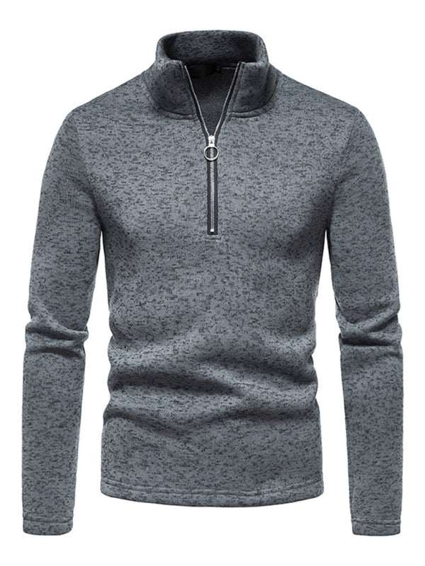 Stylish Men's Turtleneck Zipper Sweatshirt - Soft, Wrinkle-Resistant Comfort for Every Occasion