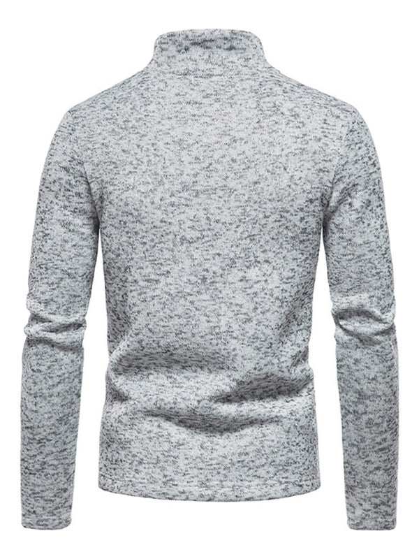 Stylish Men's Turtleneck Zipper Sweatshirt - Soft, Wrinkle-Resistant Comfort for Every Occasion