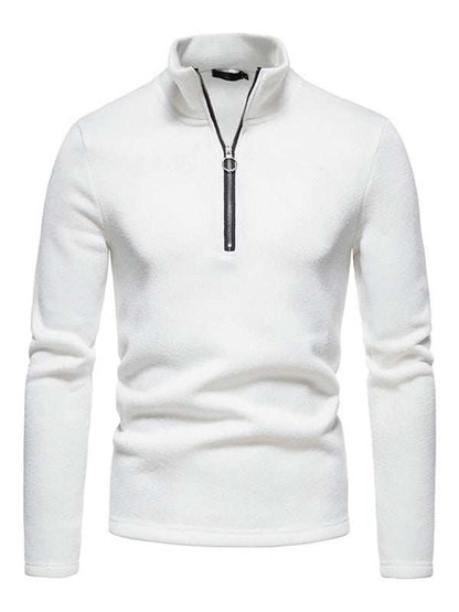 Stylish Men's Turtleneck Zipper Sweatshirt - Soft, Wrinkle-Resistant Comfort for Every Occasion