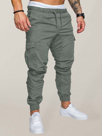 Men's Versatile Elastic Waist Baggy Trousers for Effortless Casual Style