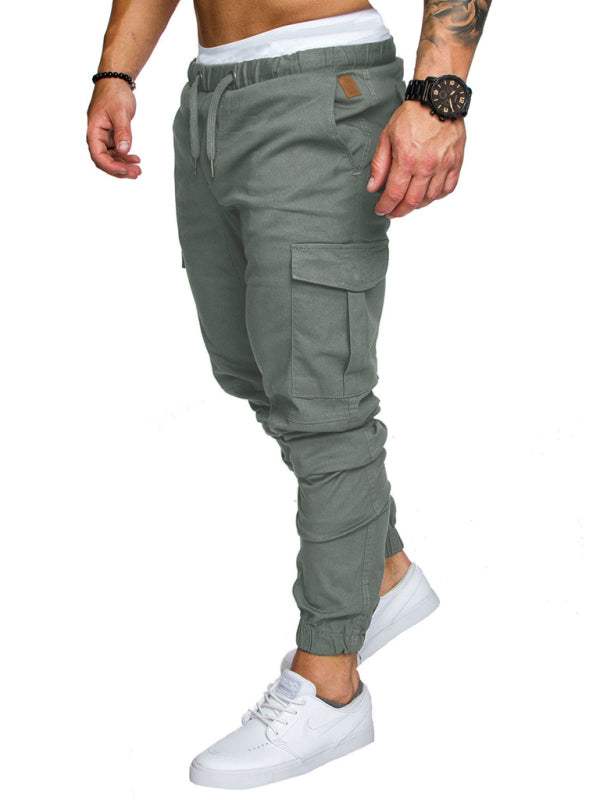 Men's Versatile Elastic Waist Baggy Trousers for Effortless Casual Style