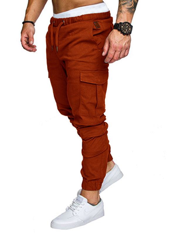 Men's Versatile Elastic Waist Baggy Trousers for Effortless Casual Style