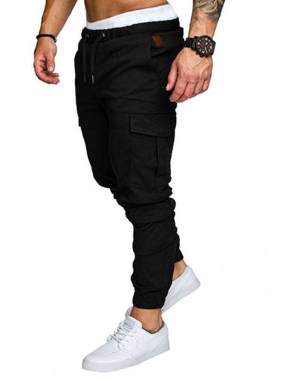 Men's Versatile Elastic Waist Baggy Trousers for Effortless Casual Style