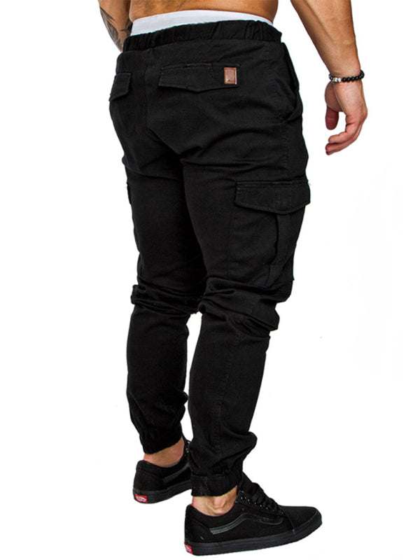 Men's Versatile Elastic Waist Baggy Trousers for Effortless Casual Style