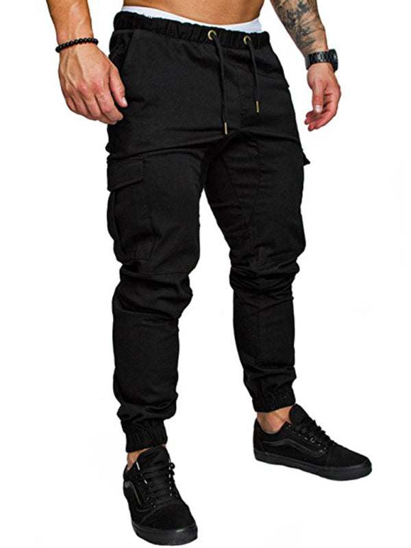 Men's Versatile Elastic Waist Baggy Trousers for Effortless Casual Style