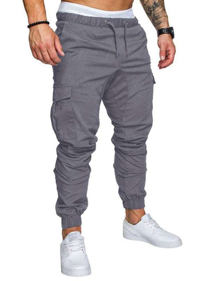 Men's Versatile Elastic Waist Baggy Trousers for Effortless Casual Style