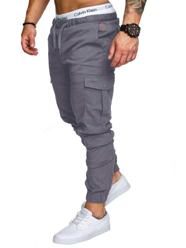 Men's Versatile Elastic Waist Baggy Trousers for Effortless Casual Style