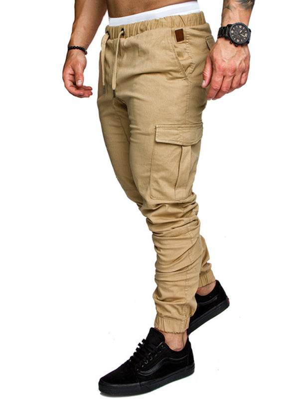 Men's Versatile Elastic Waist Baggy Trousers for Effortless Casual Style