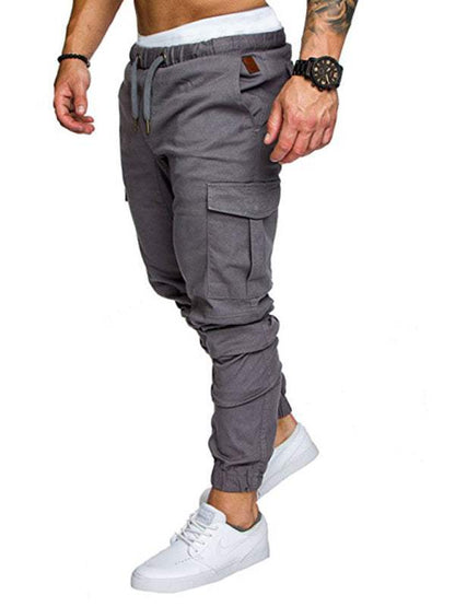 Men's Versatile Elastic Waist Baggy Trousers for Effortless Casual Style