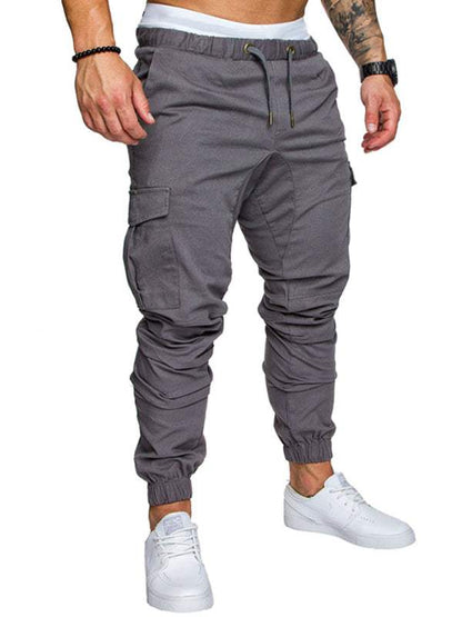 Men's Versatile Elastic Waist Baggy Trousers for Effortless Casual Style