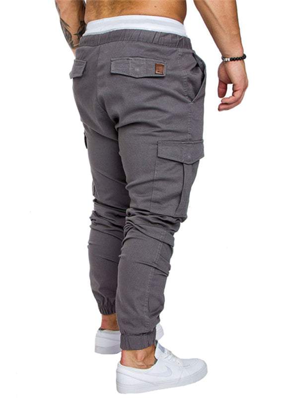 Men's Versatile Elastic Waist Baggy Trousers for Effortless Casual Style