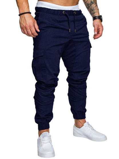 Men's Versatile Elastic Waist Baggy Trousers for Effortless Casual Style