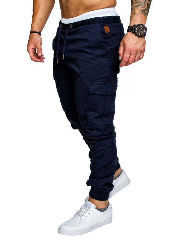 Men's Versatile Elastic Waist Baggy Trousers for Effortless Casual Style