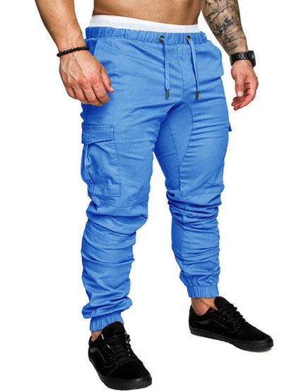 Men's Versatile Elastic Waist Baggy Trousers for Effortless Casual Style