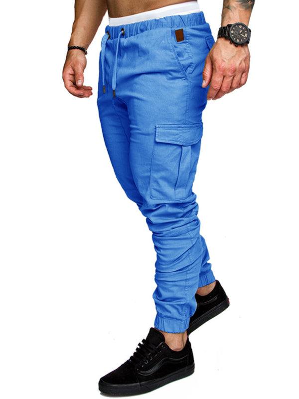 Men's Versatile Elastic Waist Baggy Trousers for Effortless Casual Style