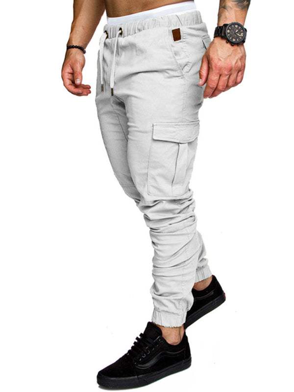 Men's Versatile Elastic Waist Baggy Trousers for Effortless Casual Style