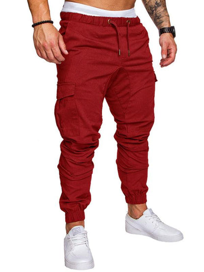 Men's Versatile Elastic Waist Baggy Trousers for Effortless Casual Style