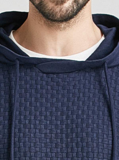 Cozy Hooded Pullover Sweater for Men - Versatile Knitwear for Year-Round Comfort