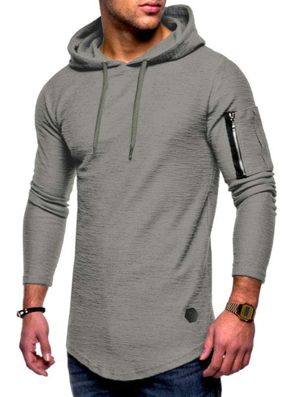 Stylish Comfort Men's Hooded Long-Sleeve T-Shirt for Every Occasion