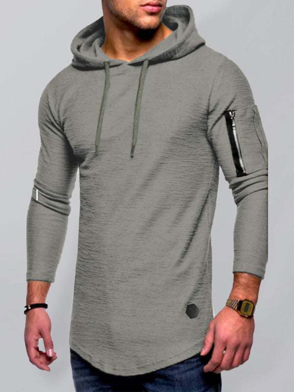 Stylish Comfort Men's Hooded Long-Sleeve T-Shirt for Every Occasion